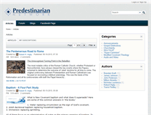 Tablet Screenshot of predestinarian.net